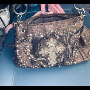 Camouflage Bling cross purse